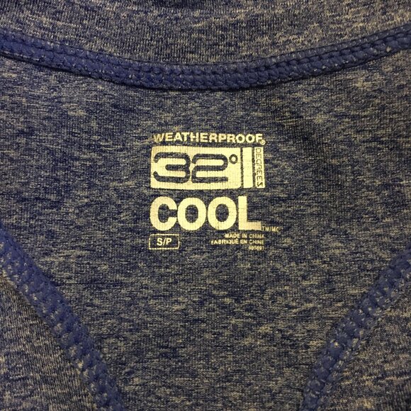 32 Degrees Cool Indigo Blue Weatherproof Racerback Top With Drawstring Waist - Picture 8 of 13